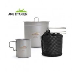 [AMG티타늄] 코펠(1L/케이스포함) 싱글컵 340ML SET