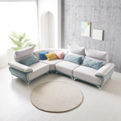 [히트디자인] A703 6인 코너형 조야원단 소파 1color