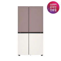 [LG전자] DIOS(디오스) 오브제컬렉션 2도어 양문형 냉장고 832L 베이직 메탈 [클레이핑크/베이지/S834MKE10]