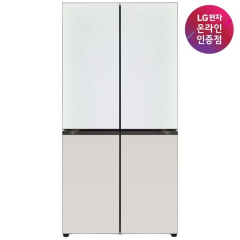 [LG전자] DIOS(디오스) 오브제컬렉션 4도어 냉장고 500L 베이직 메탈 빌트인용 [화이트/그레이/M623MWG042S]
