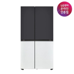 [LG전자] DIOS(디오스) 오브제컬렉션 2도어 양문형 냉장고 832L 베이직 메탈 [블랙/화이트/S834BW12]