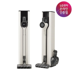 [LG전자] 코드제로 A9S 오브제컬렉션 올인원타워 물걸레 무선청소기 AO9571WKT [카밍베이지]