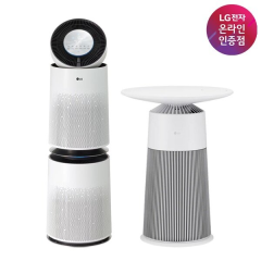 [LG전자] 퓨리케어 360° 2단 공기청정기 플러스 + 에어로퍼니처 세트 (AS283DWFC+AS062PWHAR)