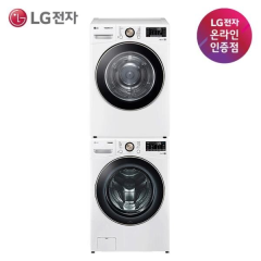 [LG전자] TROMM(트롬) 세탁기건조기세트 F19WDLP-8WL (F19WDLP 19kg+RH18WTLN 8kg) 화이트/화이트